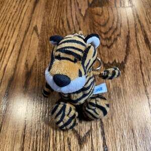 NICI Lion Bean Bag Chain Charm Keyring Keychain Plush Vintage
